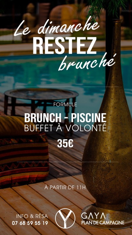 Profiter d’un brunch gourmand autour de la piscine au Gaya Restaurant dès le dimanche 6 juillet 2025